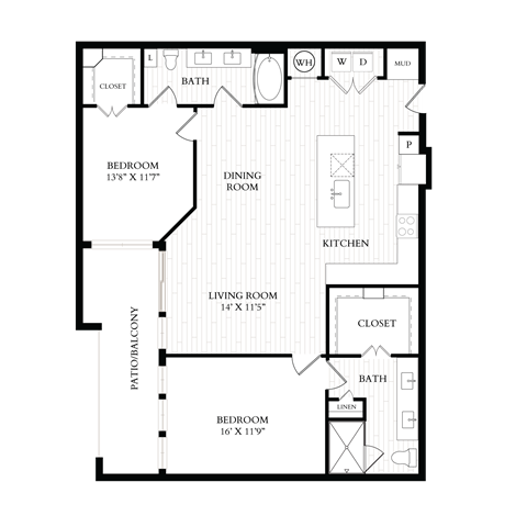 Aura 35Fifty Apartments 2D Floor Plan - B4